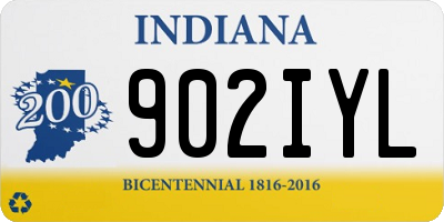 IN license plate 902IYL