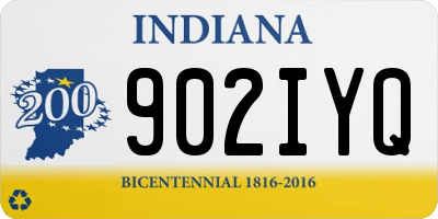IN license plate 902IYQ