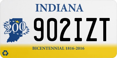IN license plate 902IZT