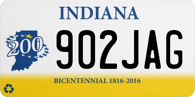 IN license plate 902JAG