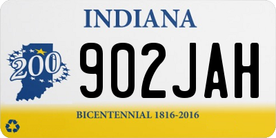 IN license plate 902JAH