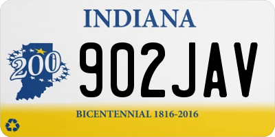 IN license plate 902JAV