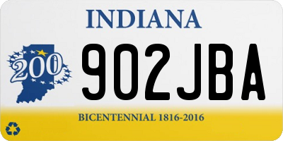 IN license plate 902JBA