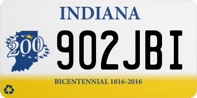 IN license plate 902JBI