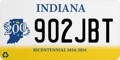IN license plate 902JBT