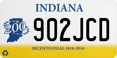 IN license plate 902JCD