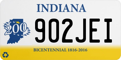 IN license plate 902JEI