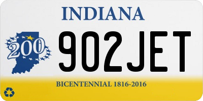IN license plate 902JET