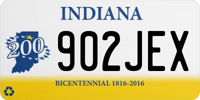 IN license plate 902JEX