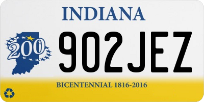 IN license plate 902JEZ
