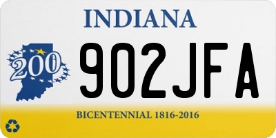 IN license plate 902JFA
