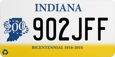 IN license plate 902JFF