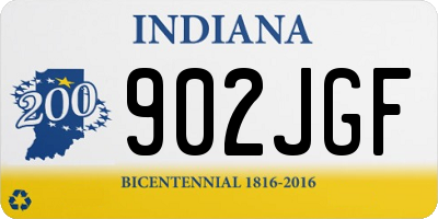IN license plate 902JGF