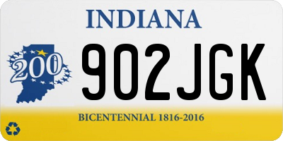 IN license plate 902JGK