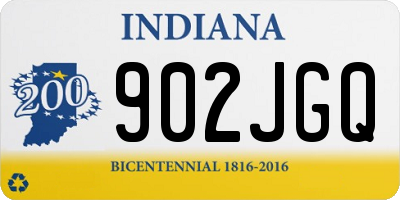 IN license plate 902JGQ