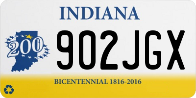 IN license plate 902JGX