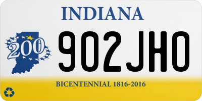 IN license plate 902JHO