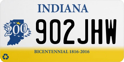 IN license plate 902JHW