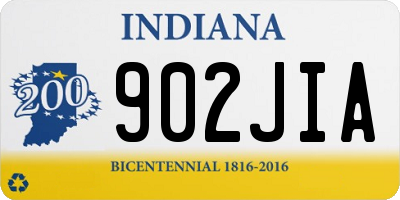 IN license plate 902JIA