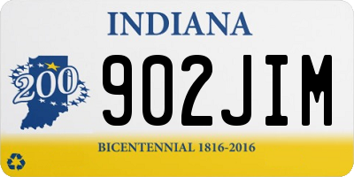 IN license plate 902JIM
