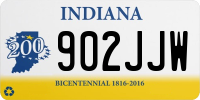 IN license plate 902JJW