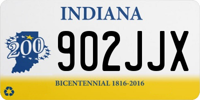 IN license plate 902JJX