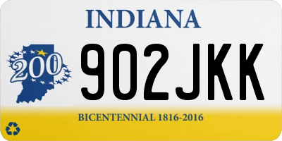 IN license plate 902JKK