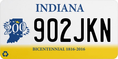 IN license plate 902JKN
