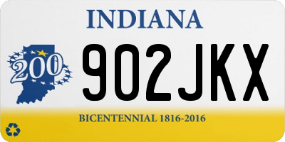 IN license plate 902JKX