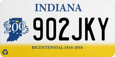 IN license plate 902JKY