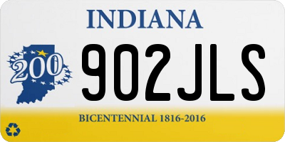 IN license plate 902JLS