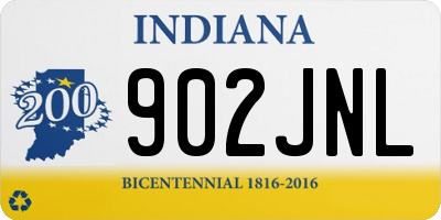 IN license plate 902JNL