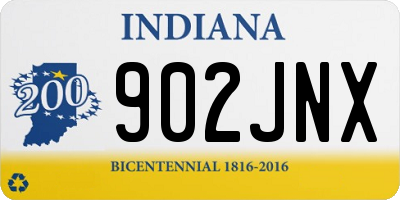 IN license plate 902JNX