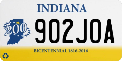 IN license plate 902JOA