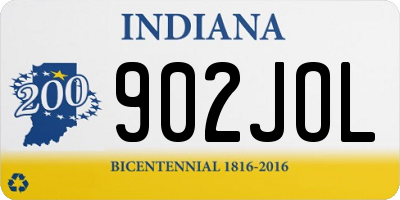 IN license plate 902JOL