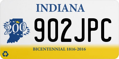 IN license plate 902JPC