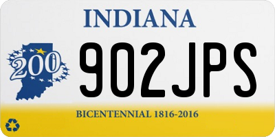 IN license plate 902JPS
