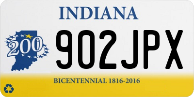 IN license plate 902JPX