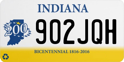 IN license plate 902JQH