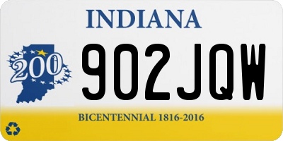 IN license plate 902JQW