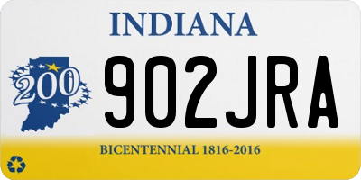 IN license plate 902JRA