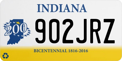 IN license plate 902JRZ