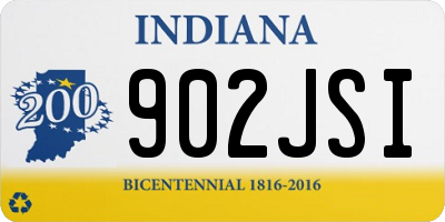 IN license plate 902JSI
