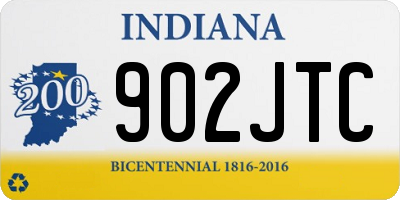 IN license plate 902JTC