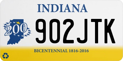 IN license plate 902JTK