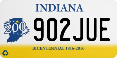 IN license plate 902JUE