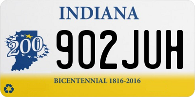 IN license plate 902JUH