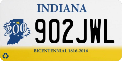 IN license plate 902JWL
