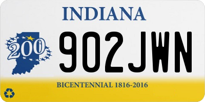IN license plate 902JWN