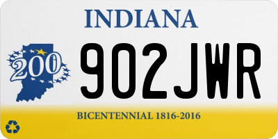 IN license plate 902JWR